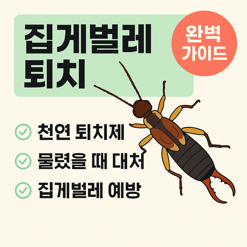 집게벌레 퇴치방법 완전 정복, 물렸을때 대처법까지 총정리 2 집게벌레 퇴치